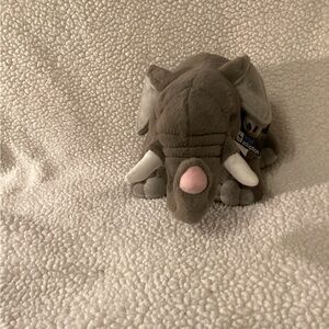 Wild Republic Adorable Gray Elephant Plush with Pink Accents